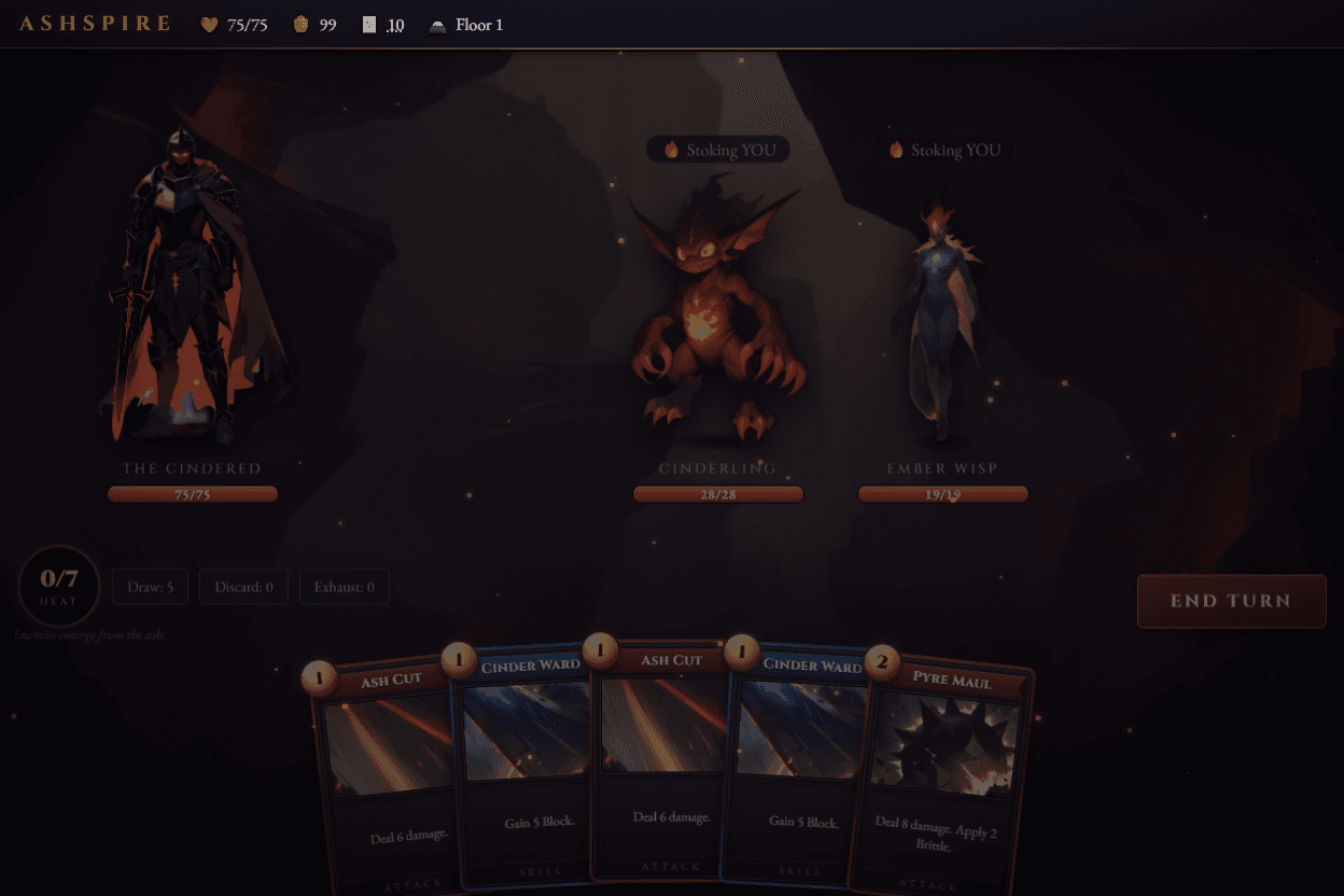 ASHSPIRE gameplay screenshot